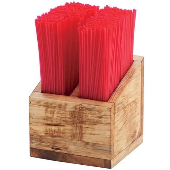 Cal Mil 3308-99 Madera Stir-Stick Straw Holder - Brown