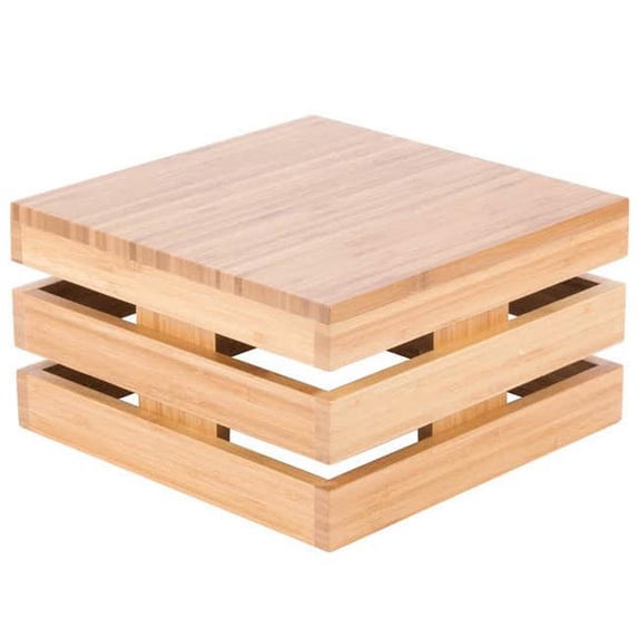 Cal Mil 3332-7-60 7 in. Crate Elev Riser 60 Bamboo - Beige
