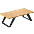 thumbnail image 1 of Cal Mil 3374-8-60 Bamboo Riser & Black Feet - 8 in. - Beige, 1 of 1