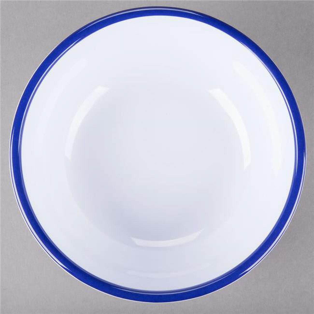 Cal Mil 3467-5-15 5.5 Melamine White Enamel Bowl