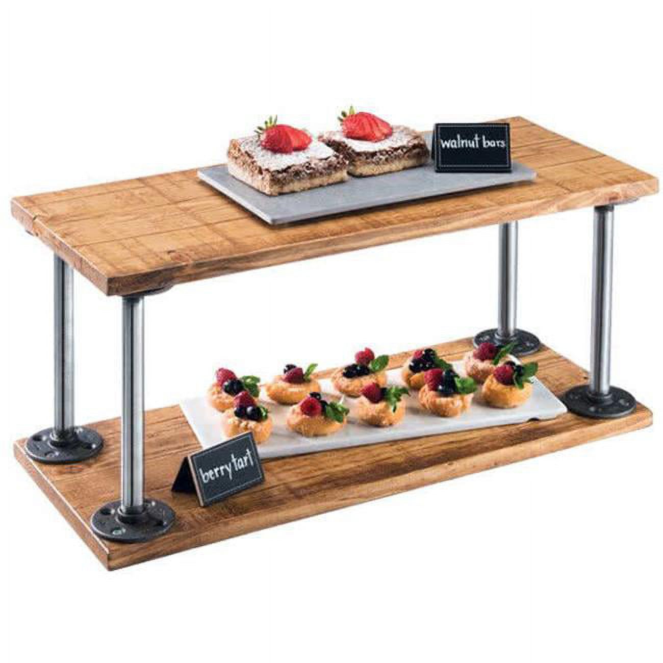 Two Shelf Riser Cal Mil 3473-99 Madera 2 Shelf Riser - Beige - Walmart.com