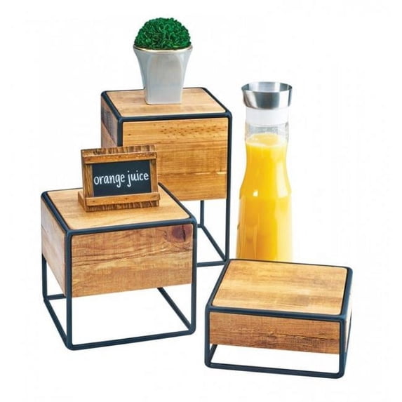 Cal Mil 3562-7-99 Madera Industrial Riser, Square - 8 x 8 x 7.5 in.