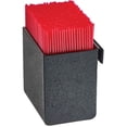 thumbnail image 1 of Cal Mil 3573-13 Black Slanted Organizer Plastic Stir Stick Holder - 3.375 x 3.75 x 4 in., 1 of 1