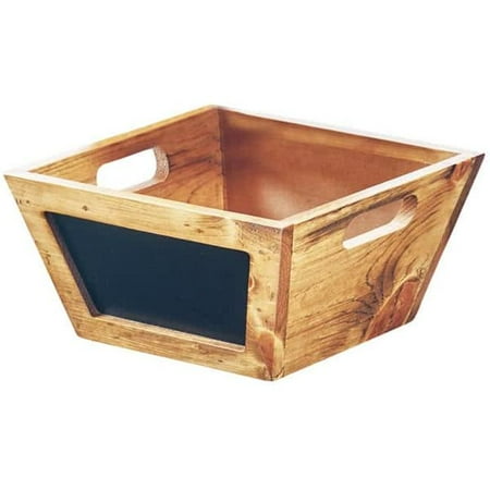 Cal Mil 3593-10-99 Madera Reclaimed Wood Chalkboard Bowl - 10 x 10 x 5 in.