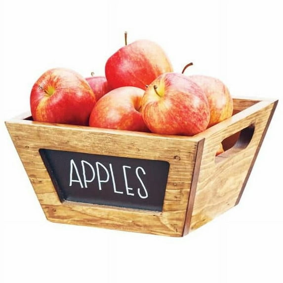 Cal Mil 3593-8-99 Madera Reclaimed Wood Chalkboard Bowl - 8 x 8 x 4 in.