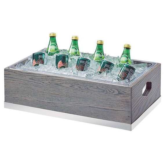Cal Mil 3800-12-83 Ashwood Gray Oak Wood Ice Housing - 21.25 x 13.25 x 7 in.