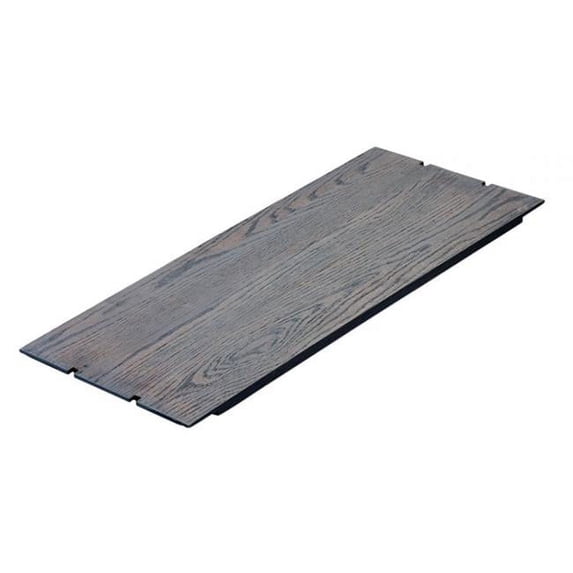 Cal Mil 3826-1124-83 Ashwood Gray Oak Wood Notched Rectangular Riser Shelf - 24 x 11 x .5 in.