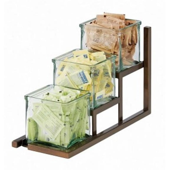 Cal Mil 4304-84 5 x 12.75 x 8 in. Sierra 3 Jar Stair Step Display