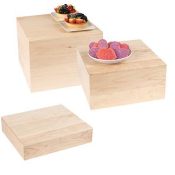 Cal Mil 432-3-71 12 x 12 x 3 in. Blonde Square Riser