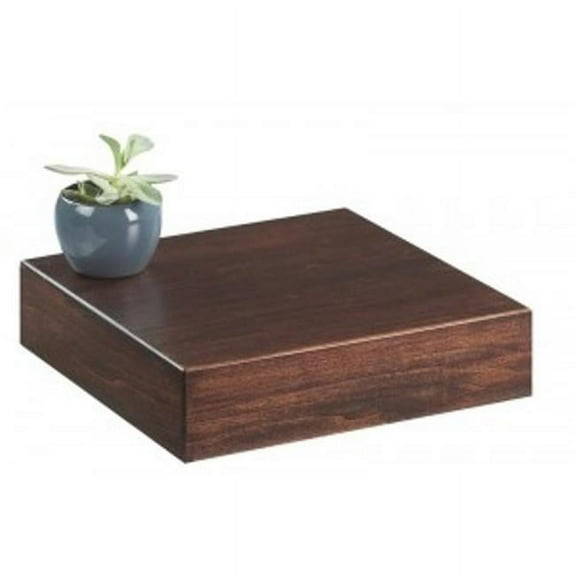 Cal Mil 432-6-78 12 x 12 x 6.25 in. Mid-Century Cube Risers - Walnut