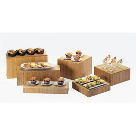 Cal-Mil 432-9-60 Bamboo Cube Riser, 9"H