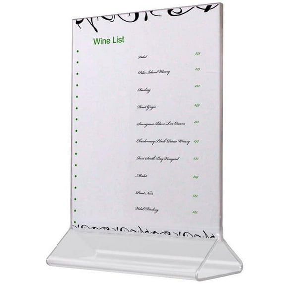 Cal Mil 538 Square Displayette - 5 x 7 in. - Clear