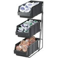 thumbnail image 1 of Cal Mil 841 3 Bin, Wire Rack Condiment Organizer - Black, 1 of 1