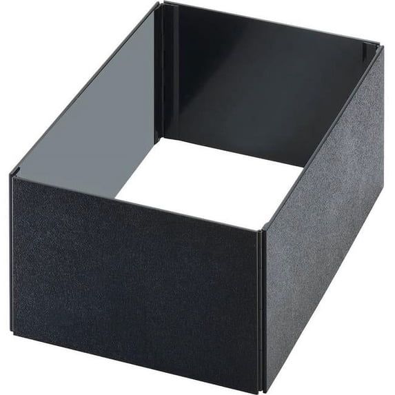 Cal Mil BH4220-13 Folding Texture Tone Ice Beverage - 12 in. - Black