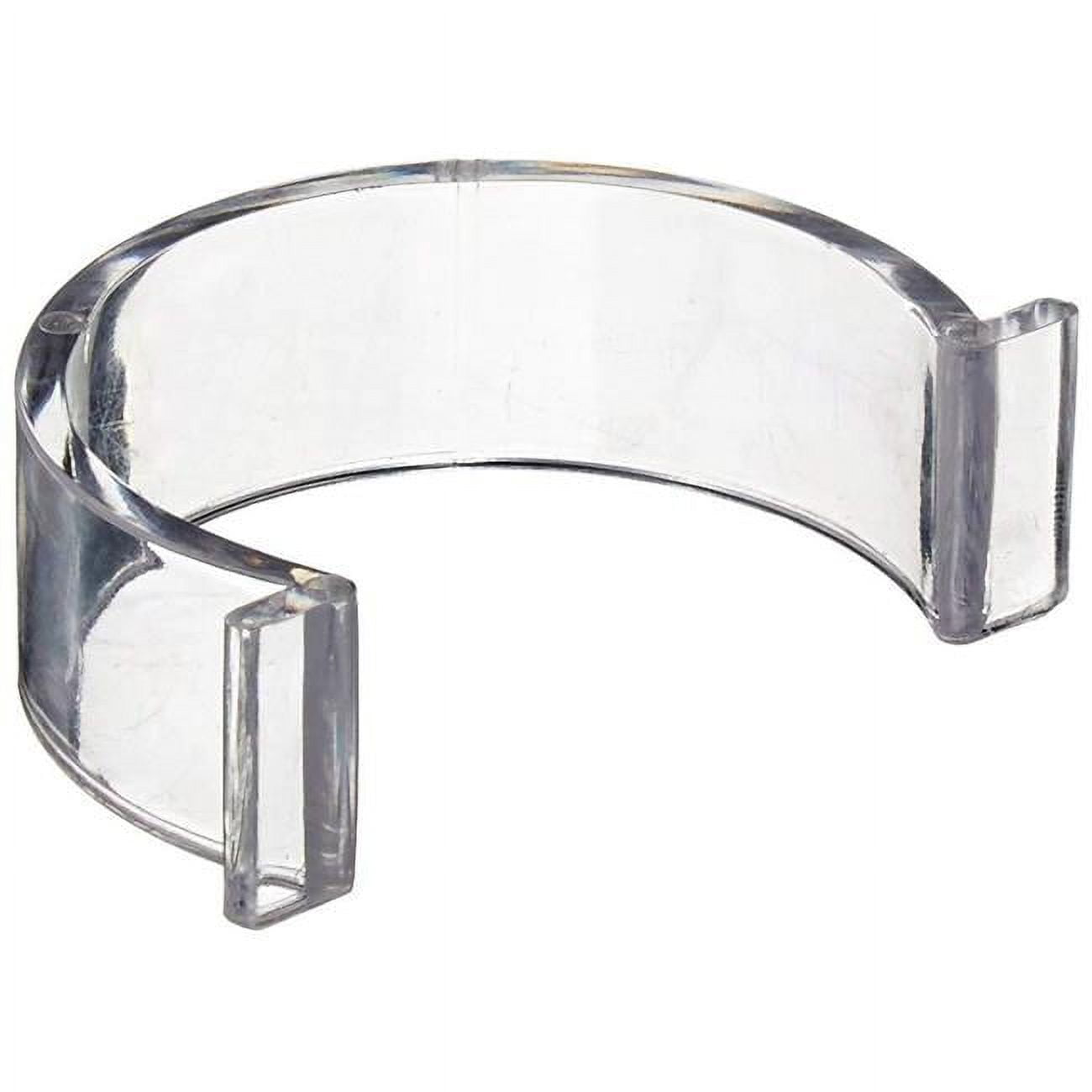 CalMil Clear Plastic Dressing Bottle Signage Clip 2 1/4"Dia