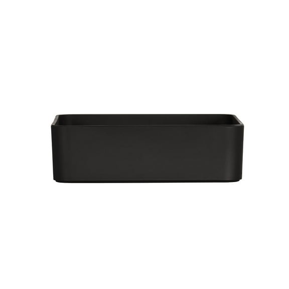 Cal-Mil 24002-10-13 10 x 10 x 3 in. 120 oz Hudson Square Melamine Bowl, Black
