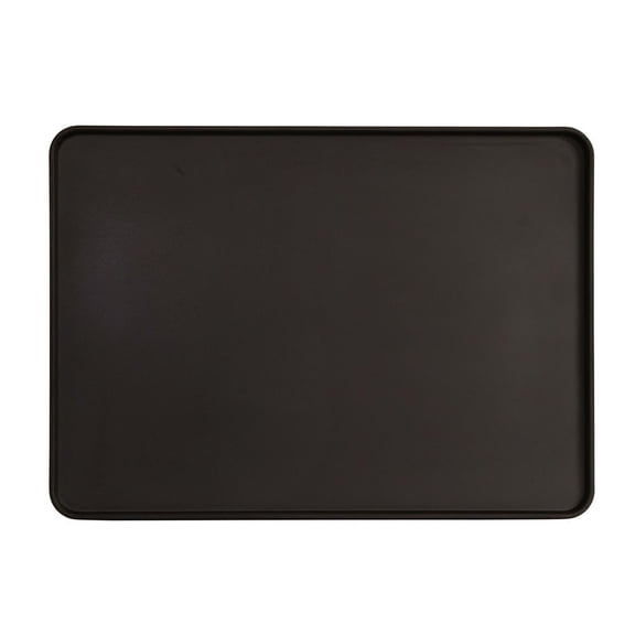 Cal Mil Hudson Black Melamine Tray, 13 inch Width x 18 inch Depth x 1 inch Height -- 6 per case.