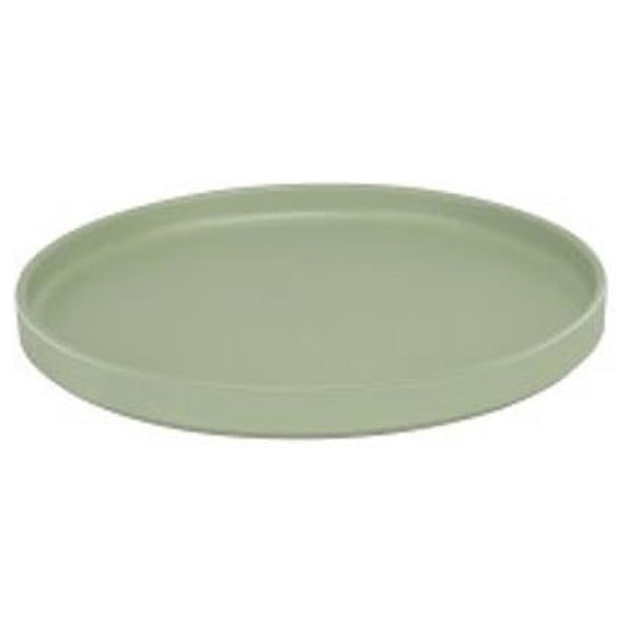 Cal Mil Hudson Matcha Low Rim Melamine Plate, 8.25 inch Dia. x 1 inch Height -- 6 per case.