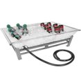 thumbnail image 1 of Cal Mil IP102-39 19 x 27 in. Metal Ice Housing-Pedestal Plate - Silver, 1 of 1