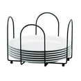 thumbnail image 1 of Cal Mil  Iron 8.5 in. Plate & Napkin Holder - 9.5 x 9.5 x 6.5 in., 1 of 1