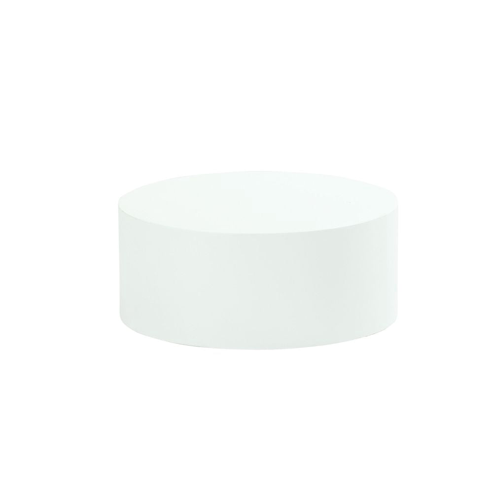Premium Metal Riser Cal Mil Juno Durable White Metal Riser, 12 inch Dia. x 5 inch Height ...