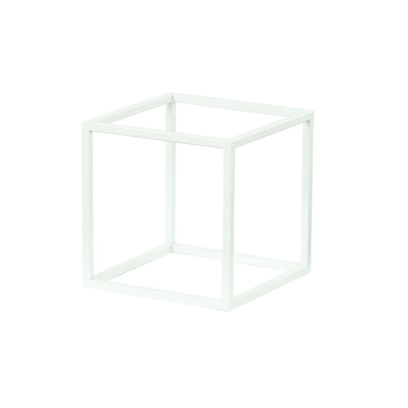 Cal-Mil 23201-12-15 12 x 12 x 12 in. Juno Metal Cube Display Riser, White