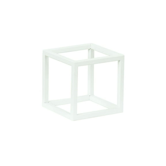 Cal-Mil 23201-8-15 8 x 8 x 8 in. Juno Metal Cube Display Riser, White