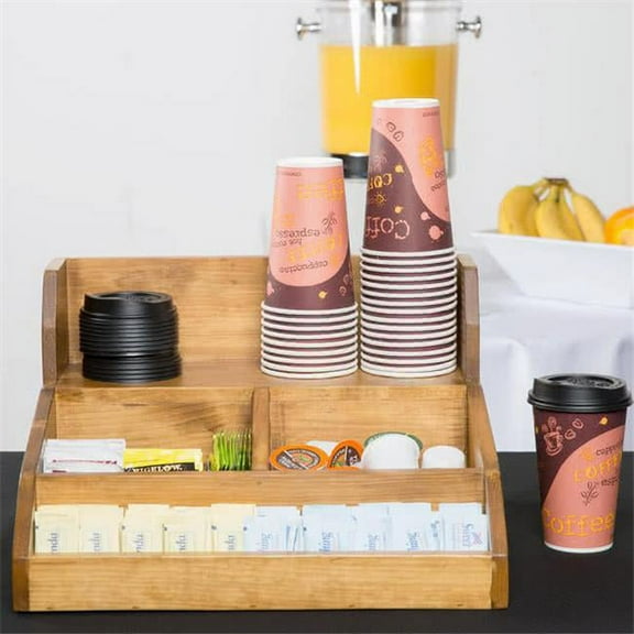Cal Mil Madera Condiment Station - Brown