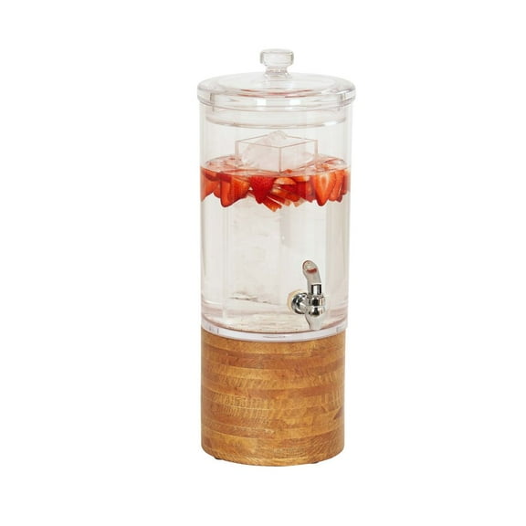 Cal Mil Madera Round Beverage Dispenser, 10.5 inch Dia. x 17 inch Height