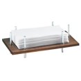 thumbnail image 1 of Cal Mil  Mid-Century Napkin Holder with Chrome Frame 10.5 x 5.5 x 3.5 in., 1 of 2