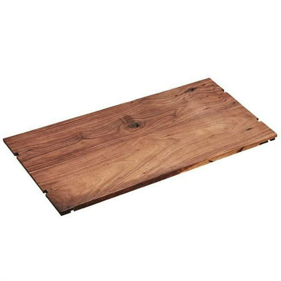 Cal Mil Mid Century Walnut Rectangular Riser Shelf, 12 x 24 x .5 inch -- 2 per case.