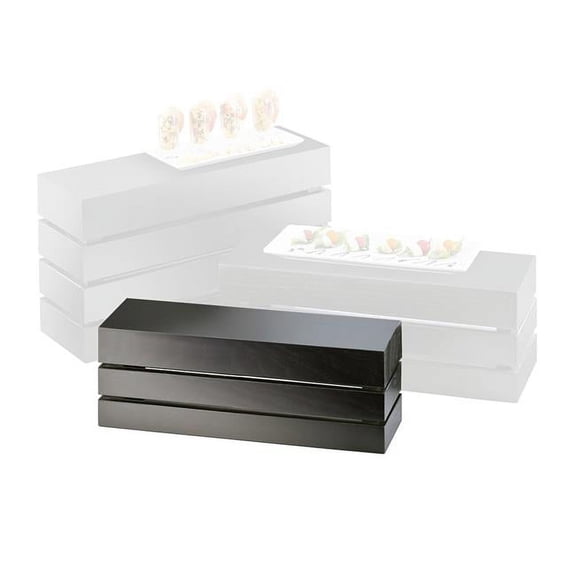 Cal Mil Midnight Bamboo Rectangle Crate Riser, 20 x 7 x 3 inch -- 1 each.