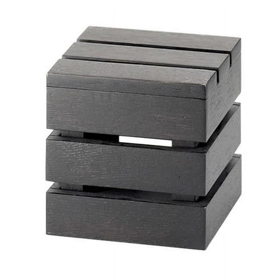 Cal Mil Midnight Bamboo Square Crate Riser, 6 x 6 x 6 inch -- 1 each.