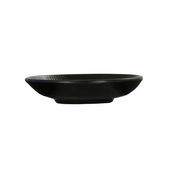 Cal Mil Nomi Melamine Black Sauce Plate, 4 inch Width x 1 inch Height -- 6 per case.