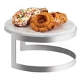 thumbnail image 1 of Cal Mil  Round Display Riser with Faux Marble Melamine Top - Stainless with Chrome Finish - 12 dia. x 6 in., 1 of 1