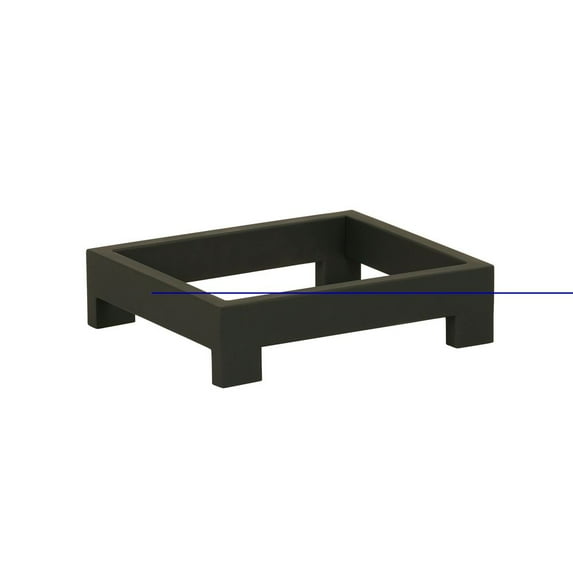 Cal Mil Sydney Sleek Black Metal Riser, 10 inch Width x 12 inch Depth x 3 inch Height