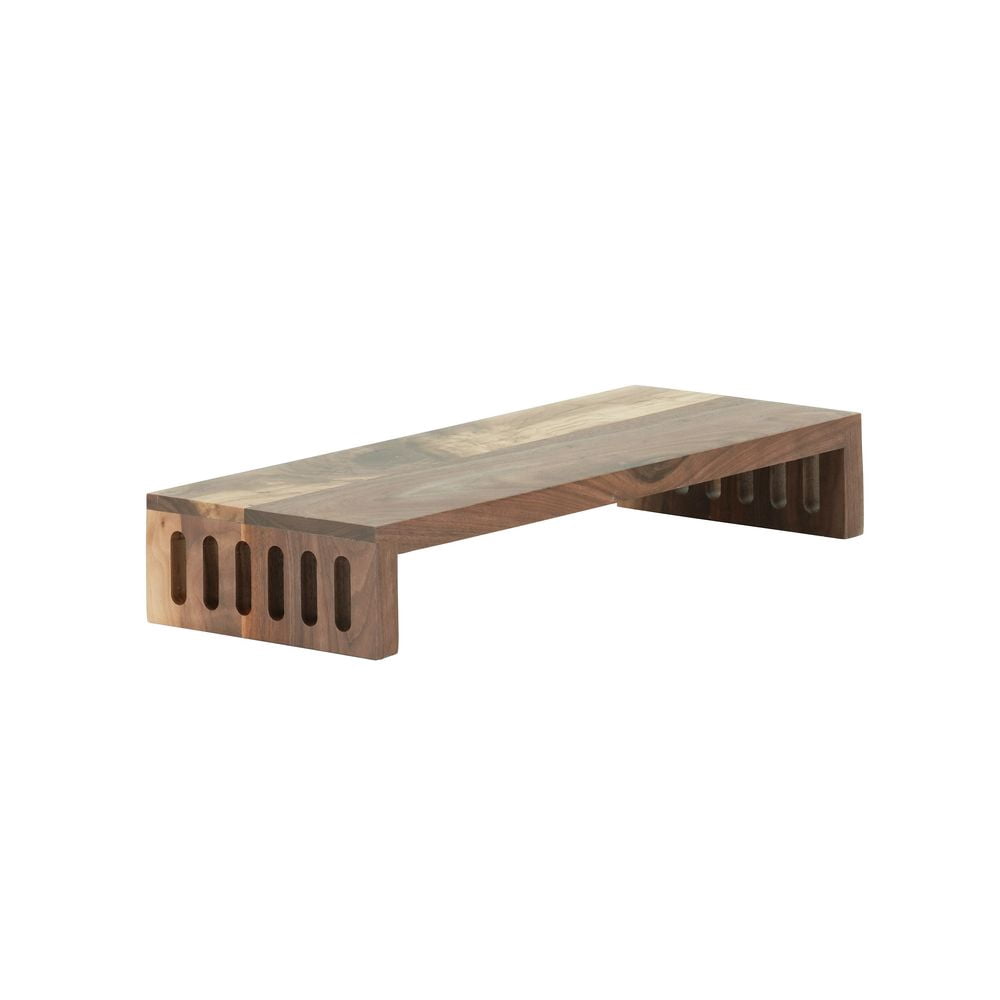 Cal Mil Sydney Walnut Nesting Riser, 18 inch Width x 7 inch Depth x 3 ...
