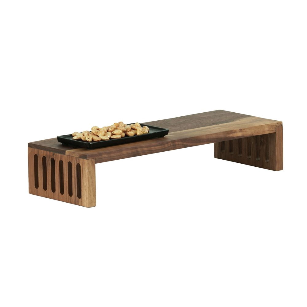 Nesting Block Riser Cal Mil Sydney Walnut Nesting Riser, 19 inch Width x 7 inch Depth x 5 ...
