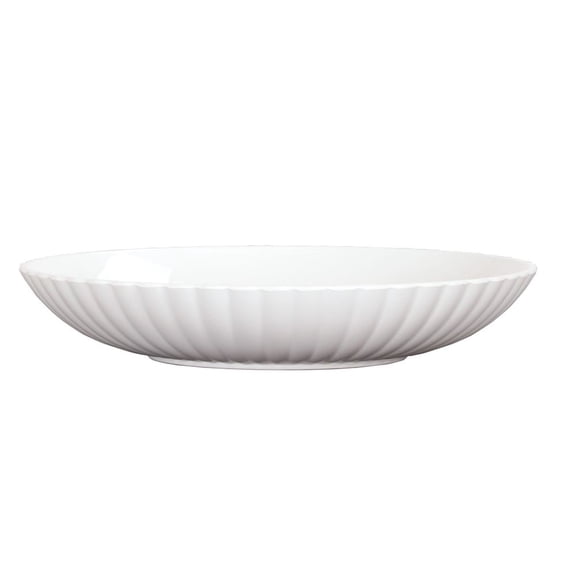 Cal Mil White Scalloped Bowl, 110 Ounce Capacity -- 6 per case.