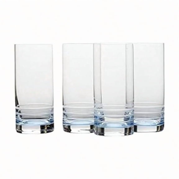 Cal Ombre Highball Tumbler Cups Set of 4 17-Ounce Blue