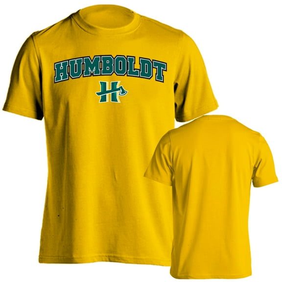 Cal Poly Humboldt Lumberjacks Classic Arch with Mascot Short Sleeve T-Shirt