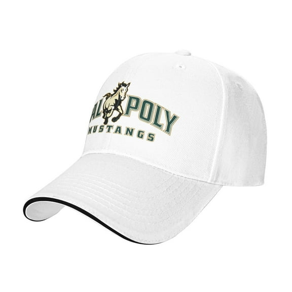 Cal Poly Mustangs Casual Sandwich Baseball Cap Adjustable For Men For Women