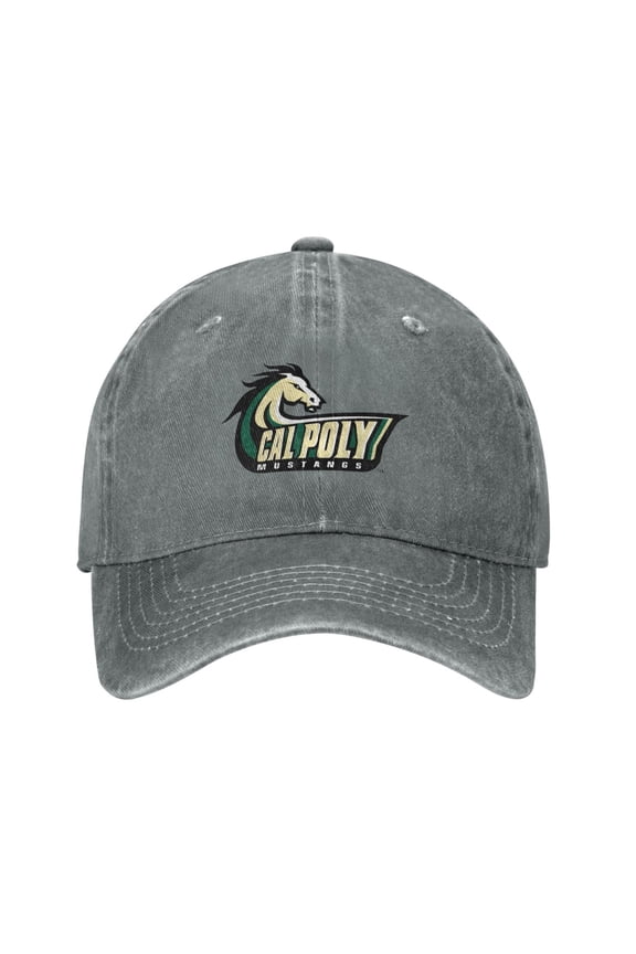 Cal Poly Mustangs Hat Adult Adjustable Classic Washed Casquette Cap Hat Baseball Cap