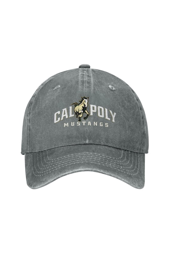 Cal Poly Mustangs Hat Adult Adjustable Classic Washed Casquette Cap Hat Baseball Cap