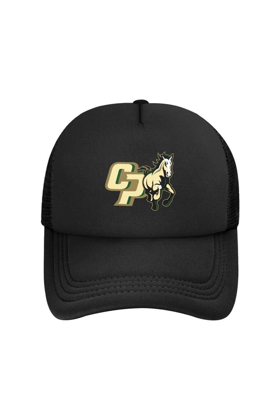 Cal Poly Mustangs Solid Color Lightweight Adult Mesh Baseball Cap