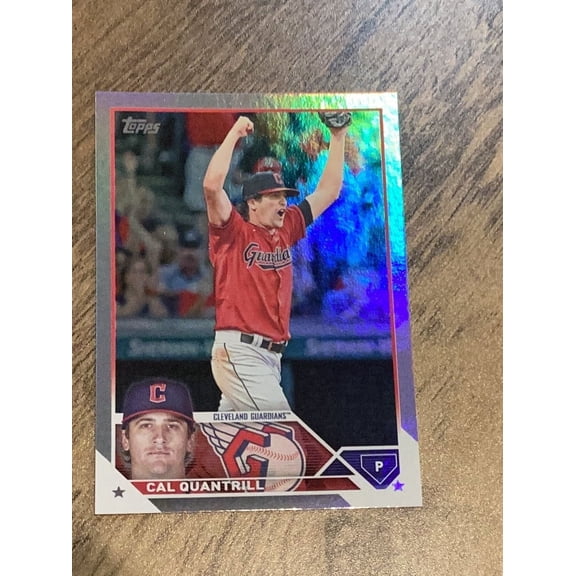 Topps Cal Quantrill Cleveland Guardians MLB 2023 Rainbow Foil 255