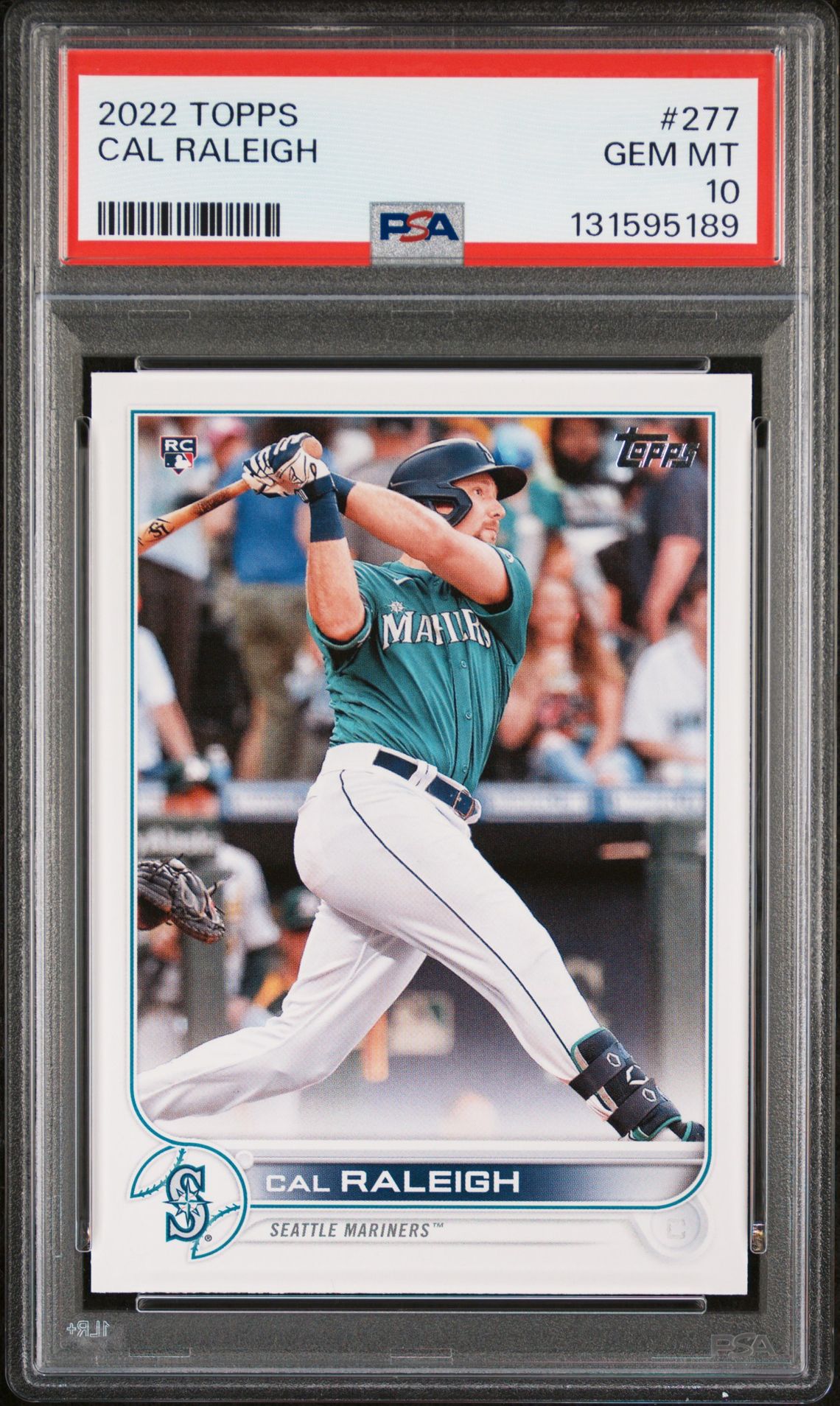 Cal Raleigh 2022 Topps Rookie Baseball Rookie Card #277 Graded PSA 10 ...