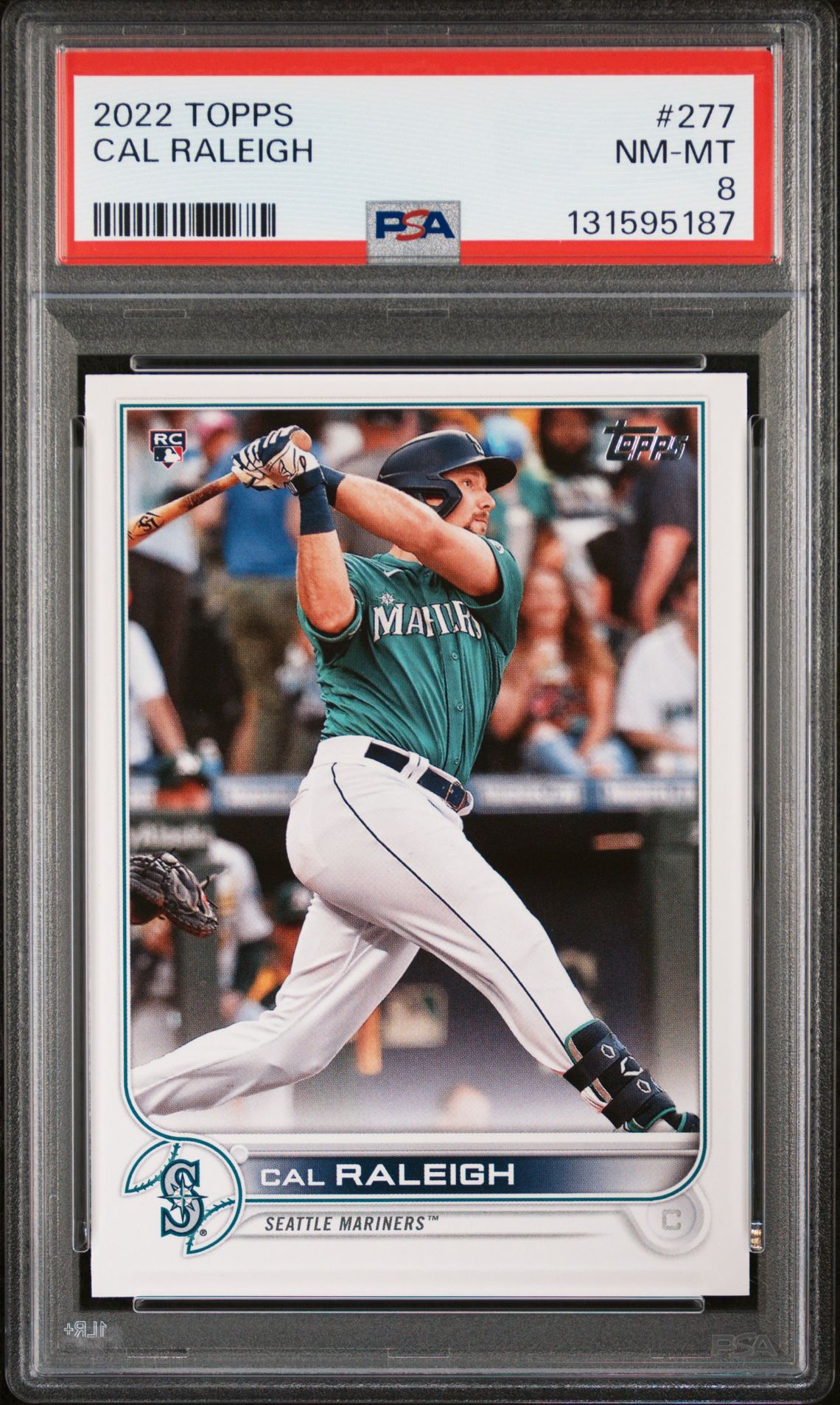 Cal Raleigh 2022 Topps Rookie Baseball Rookie Card #277 Graded PSA 8 ...