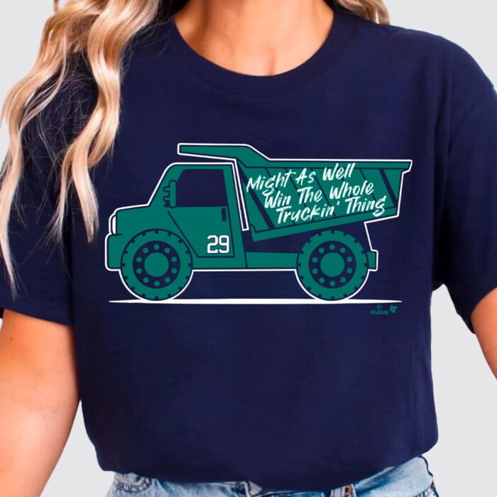 Cal Raleigh Baseball Fan T-Shirt: Truckin' Thing, Mariners Gift ...