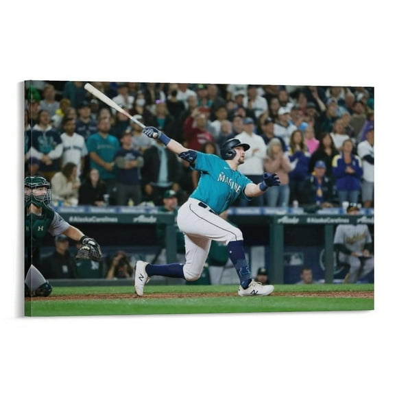 Cal Raleigh Baseball Star Poster Picture Print Wall Art Poster Painting Canvas Posters Artworks Gift Room Aesthetic 16x24inch(40x60cm)